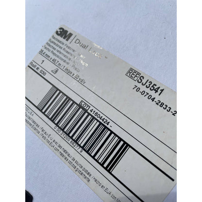 Almost Full Roll ULINE  S-15825 1X150’ 3M SJ3541 BLACK DUAL LOCK Fastener