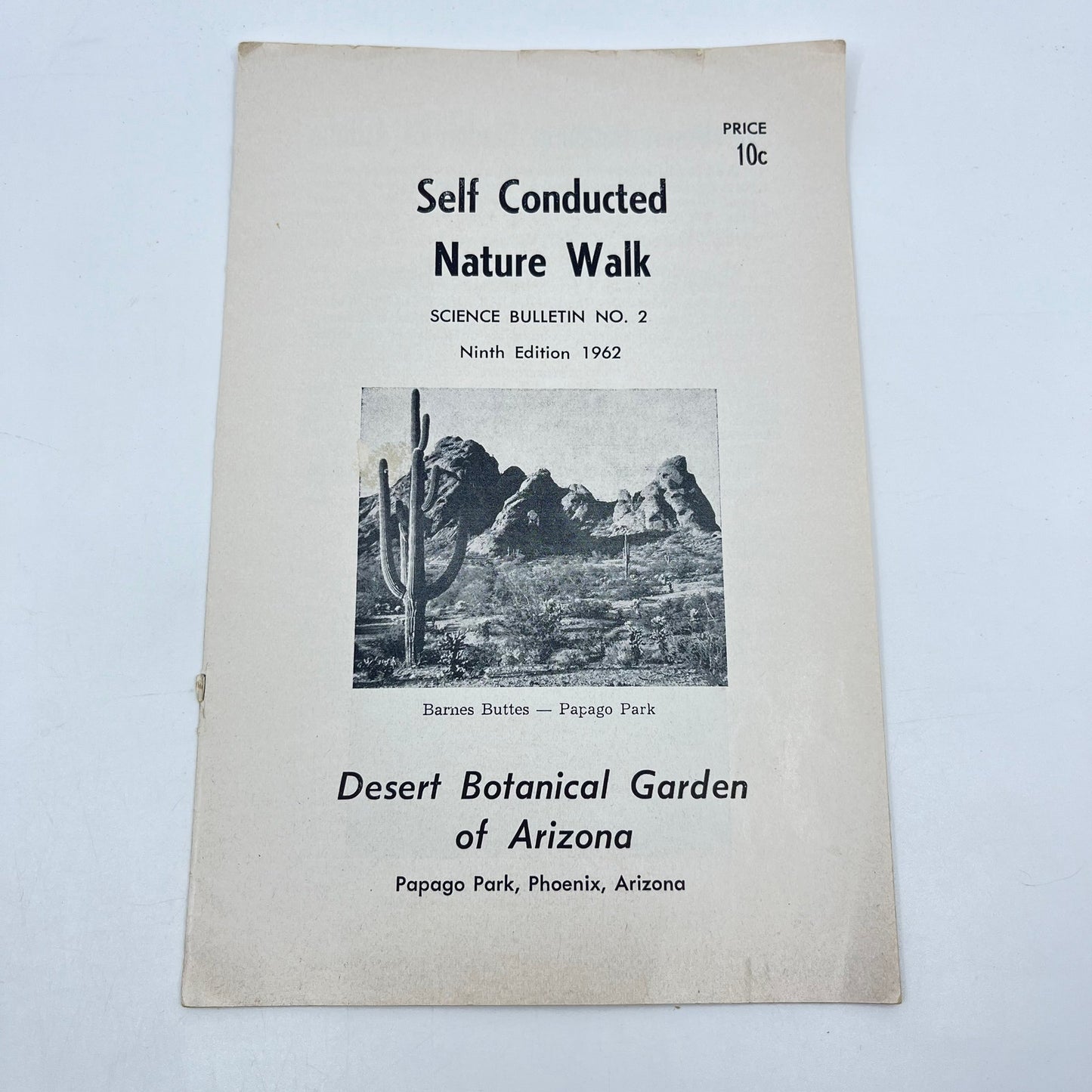 1962 Self Conducted Nature Walk Botanical Garden AZ Barnes Butte Papago Park L4-6