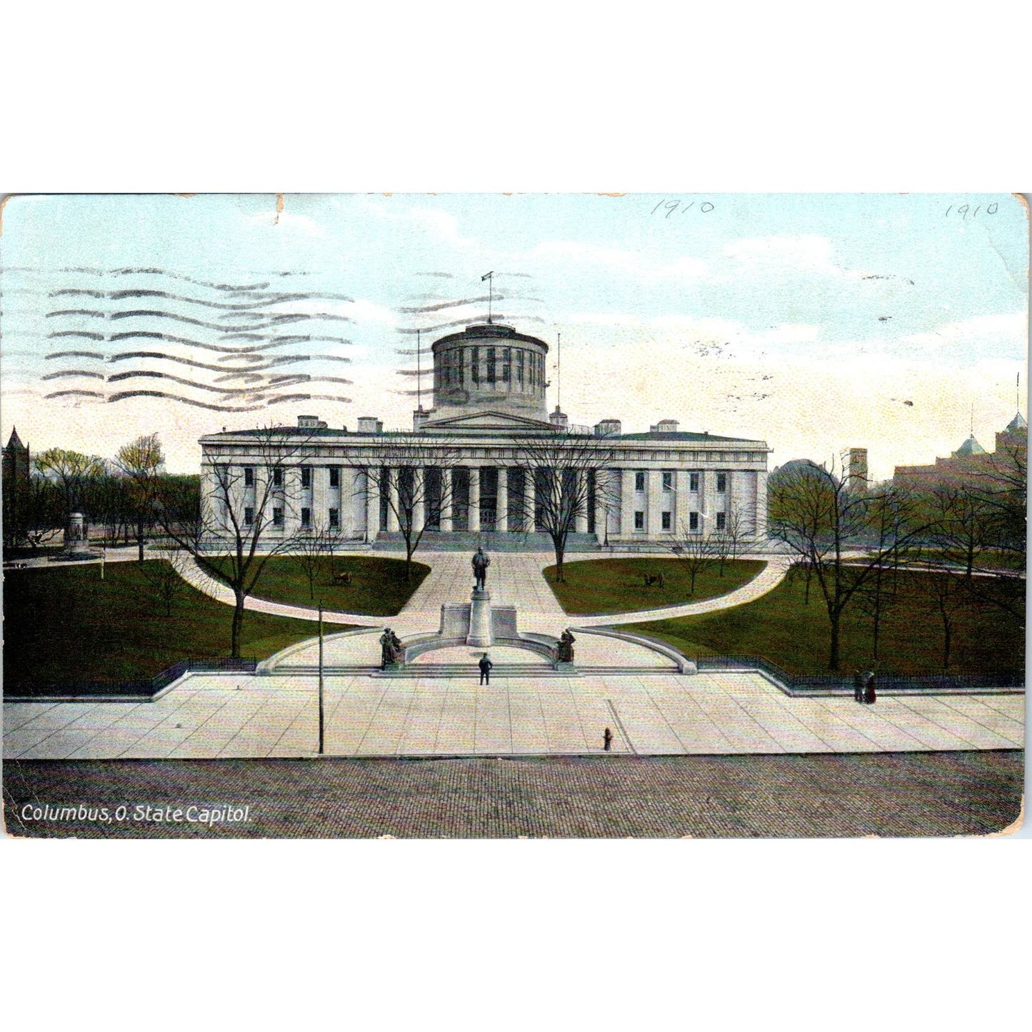 c1910 Postcard Columbus Ohio State Capitol Building Columbus Ohio TD9