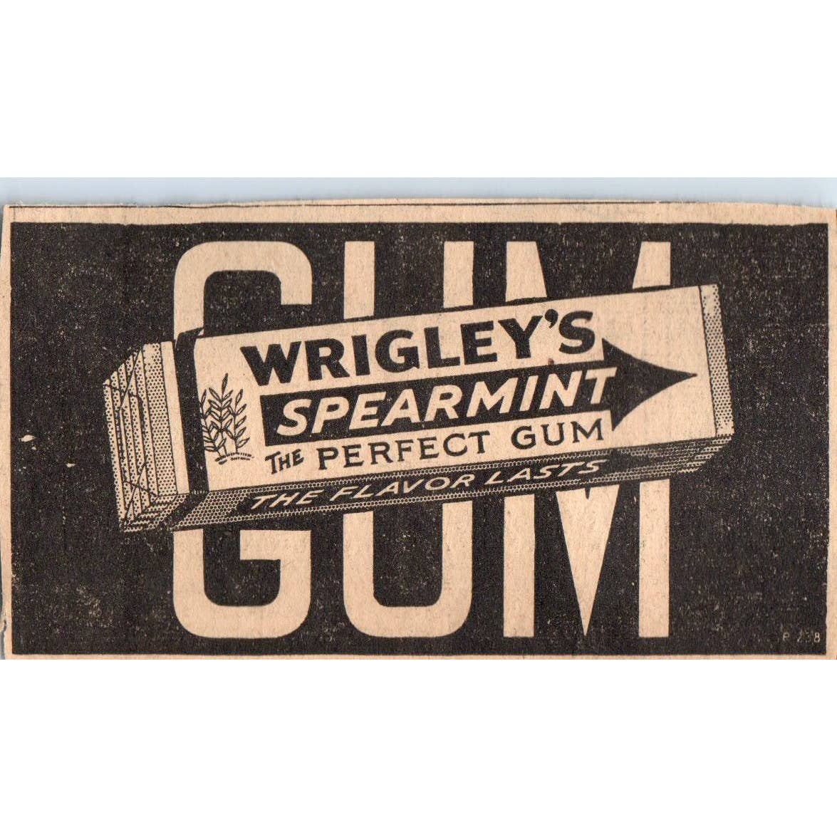 1935 Minneapolis Journal Newspaper Ad Wrigley's Spearmint Gum FL5-6