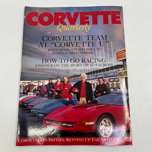 1991 Spring - Corvette Quarterly Magazine UNIVERSITY OF CORVETTE GRAD SCHOOL TG1
