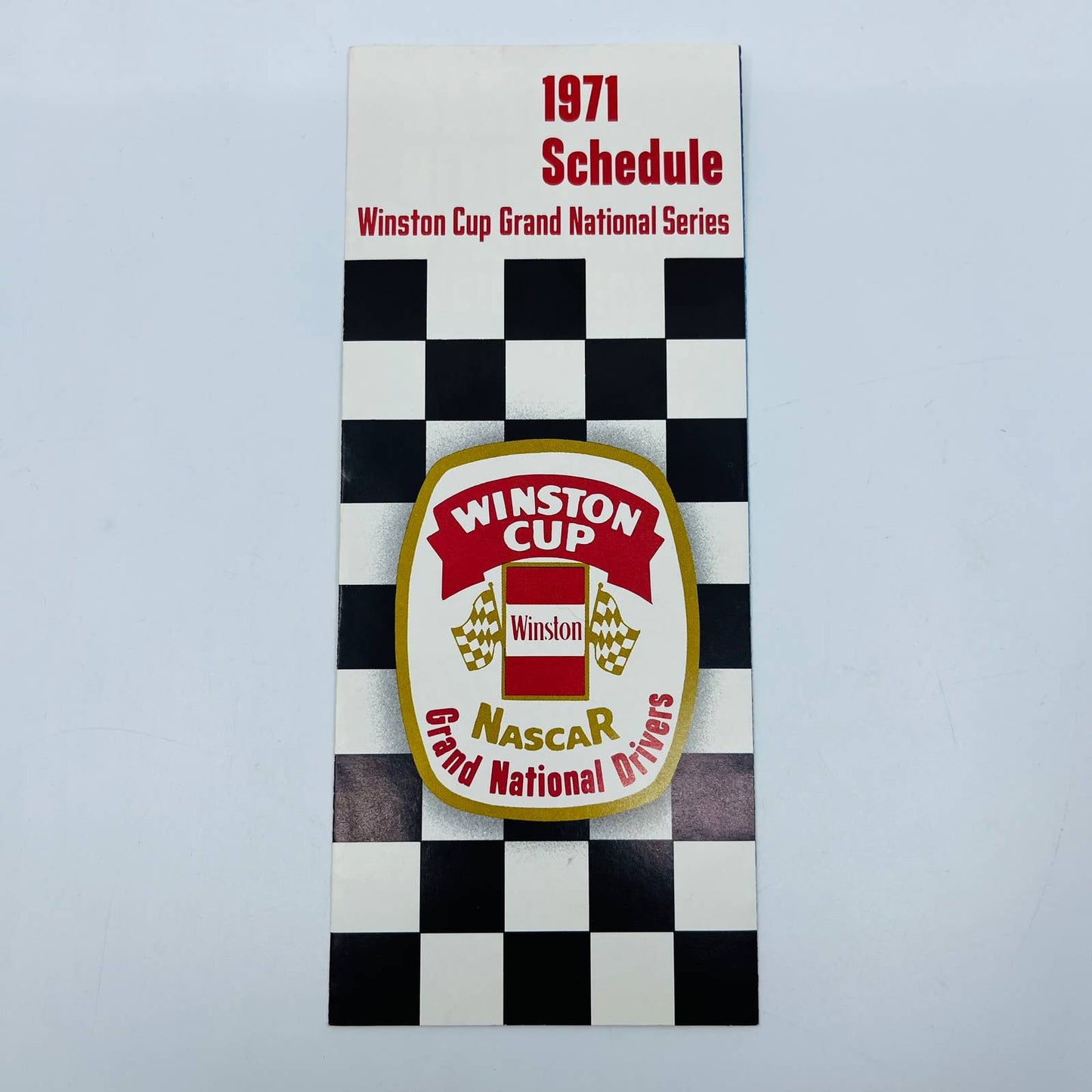 1971 Winston Cup Racing NASCAR Schedule Winston #1 Car Richard Petty EA3