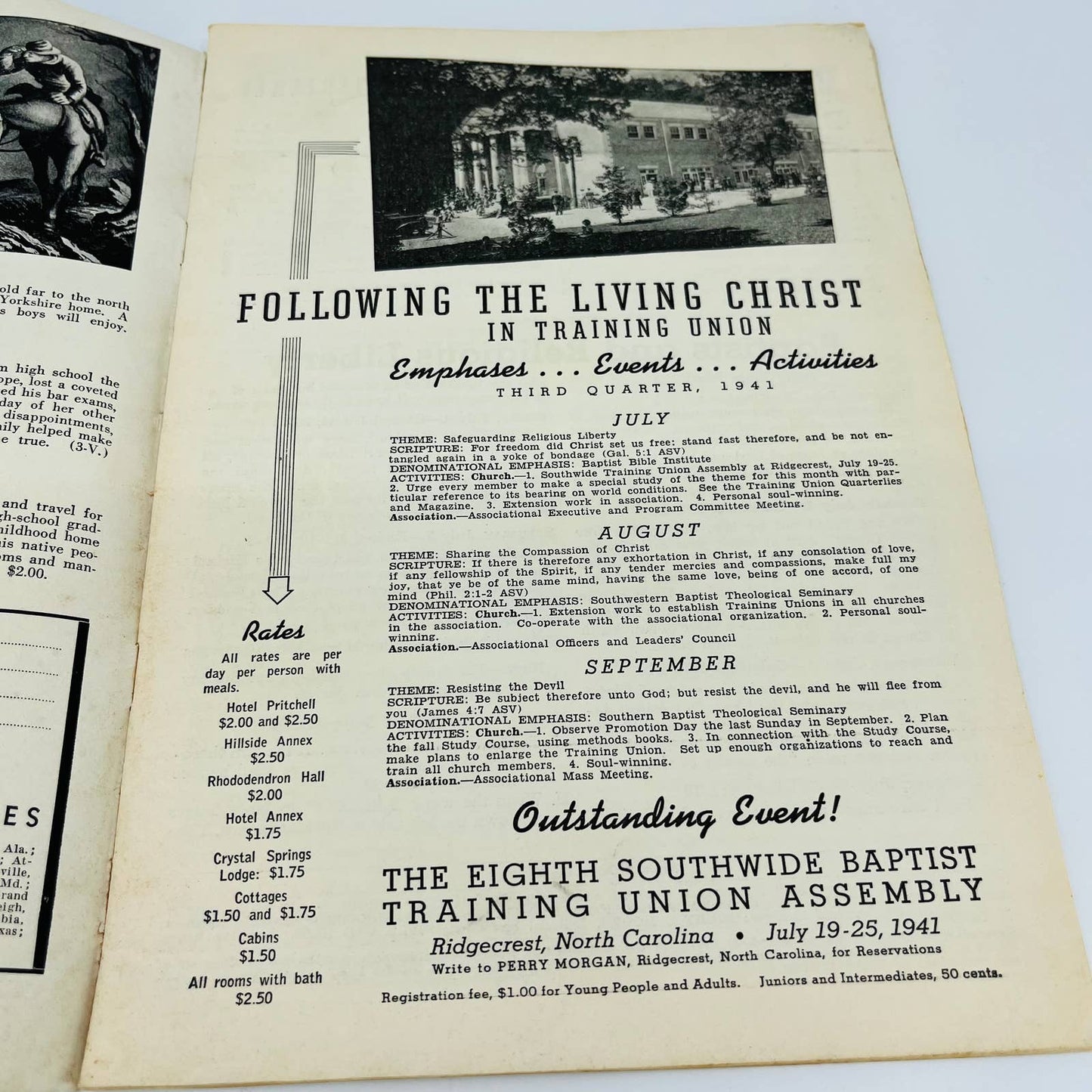 1941 Baptist Intermediate Union Quarterly Case Against Liquor Magazine C1