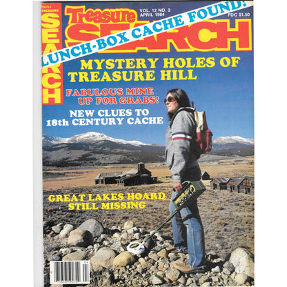 Treasure Search Magazine 1984 April Metal Detecting Gold Diamonds M2