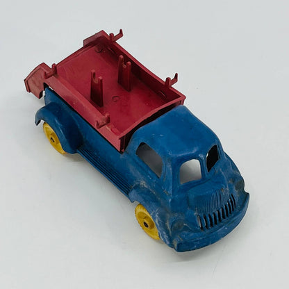 1950s BANNER FIRE TRUCK Plastic Celluloid Toy Dual Back Wheel US 4” TE1-1