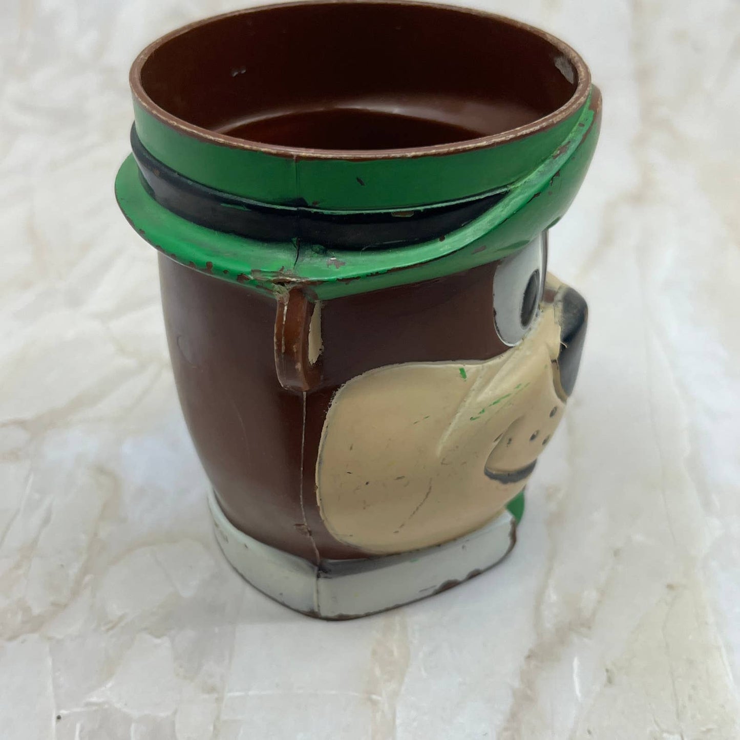 Vtg 1961 Hanna-Barbera Yogi Bear Plastic Cup Mug F&F Mold TK2-2