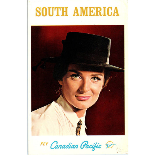 Fly Canadian Pacific Airlines South America - Original Postcard TJ9-P1