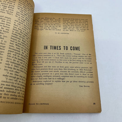 Astounding Science Fiction Hal Clement Frank Herbert Gordon Dickson May 1958 TH9