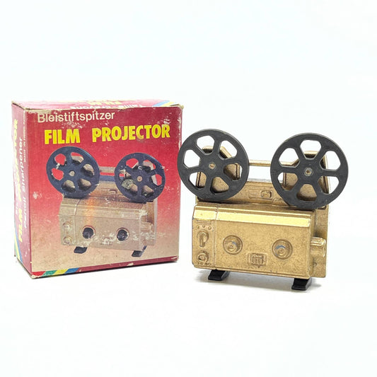 1970s Film Projector Die Cast Pencil Sharpener w Box Dollhouse Miniature TF6