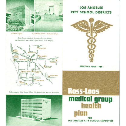 1966 Ross-Loos Medical Group Health Plan LA School Employees Brochure SF3