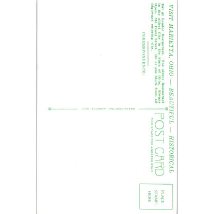 Vintage Postcard Leader Restaurant, Marietta OH TD8-O2