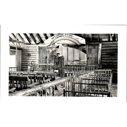 Rainbow Tabernacle West Yellowstone Montana RPPC Original Postcard TK1-P15