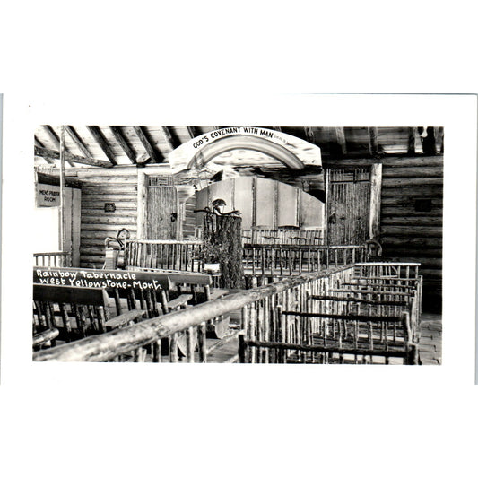 Rainbow Tabernacle West Yellowstone Montana RPPC Original Postcard P2-5