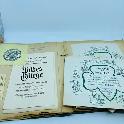 1959-60 Scrapbook Sandra Zawadski St. Anne’s Academy Wilkes-Barre PA BA1