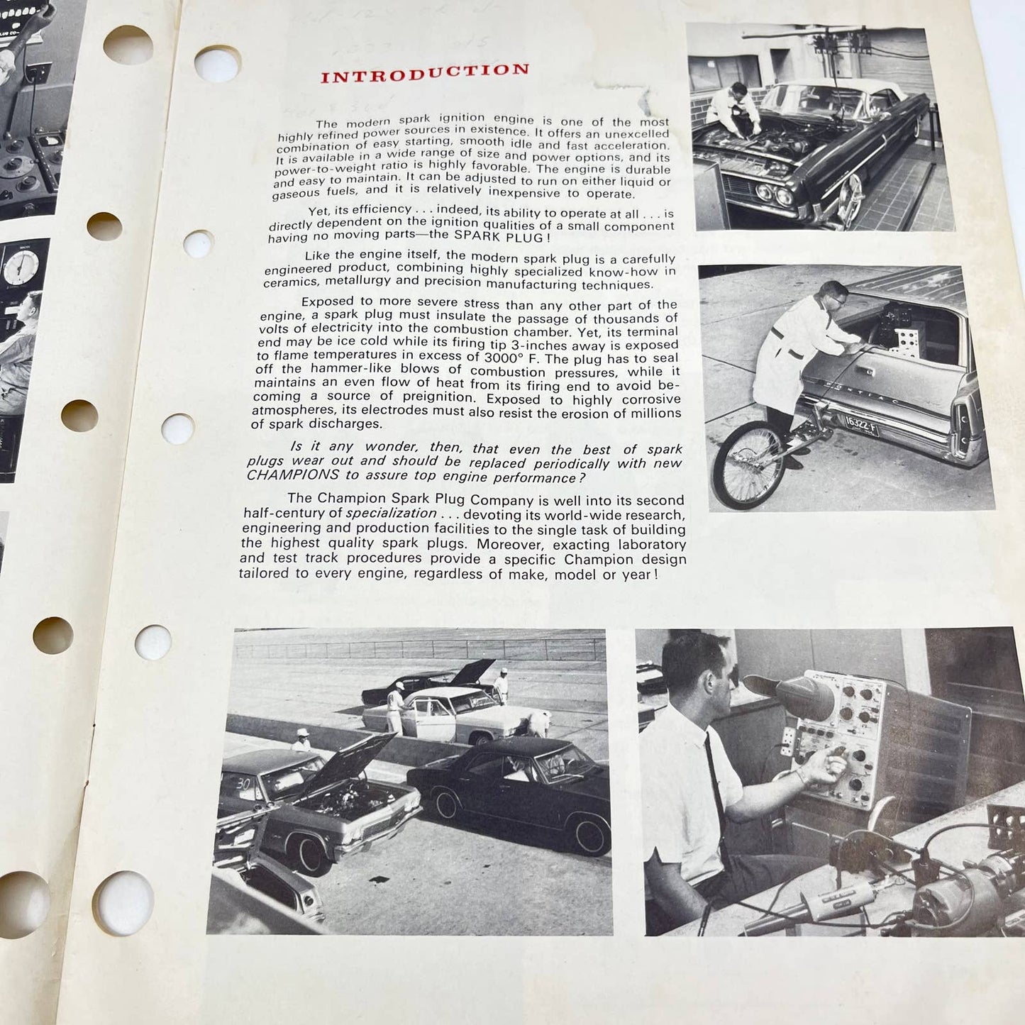 1966 Champion Spark Plugs Automotive Service Manual TF9