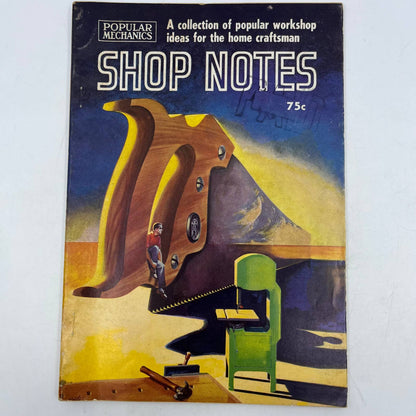 1959 Popular Mechanics Shop Notes Magazine -  Woodworking Lathe Painting TH7
