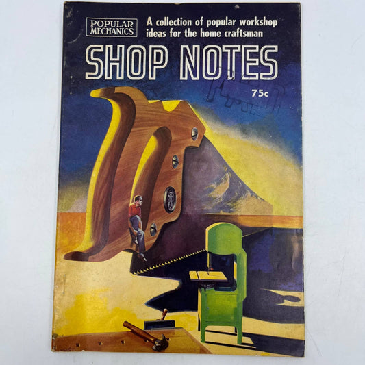 1959 Popular Mechanics Shop Notes Magazine -  Woodworking Lathe Painting TH7