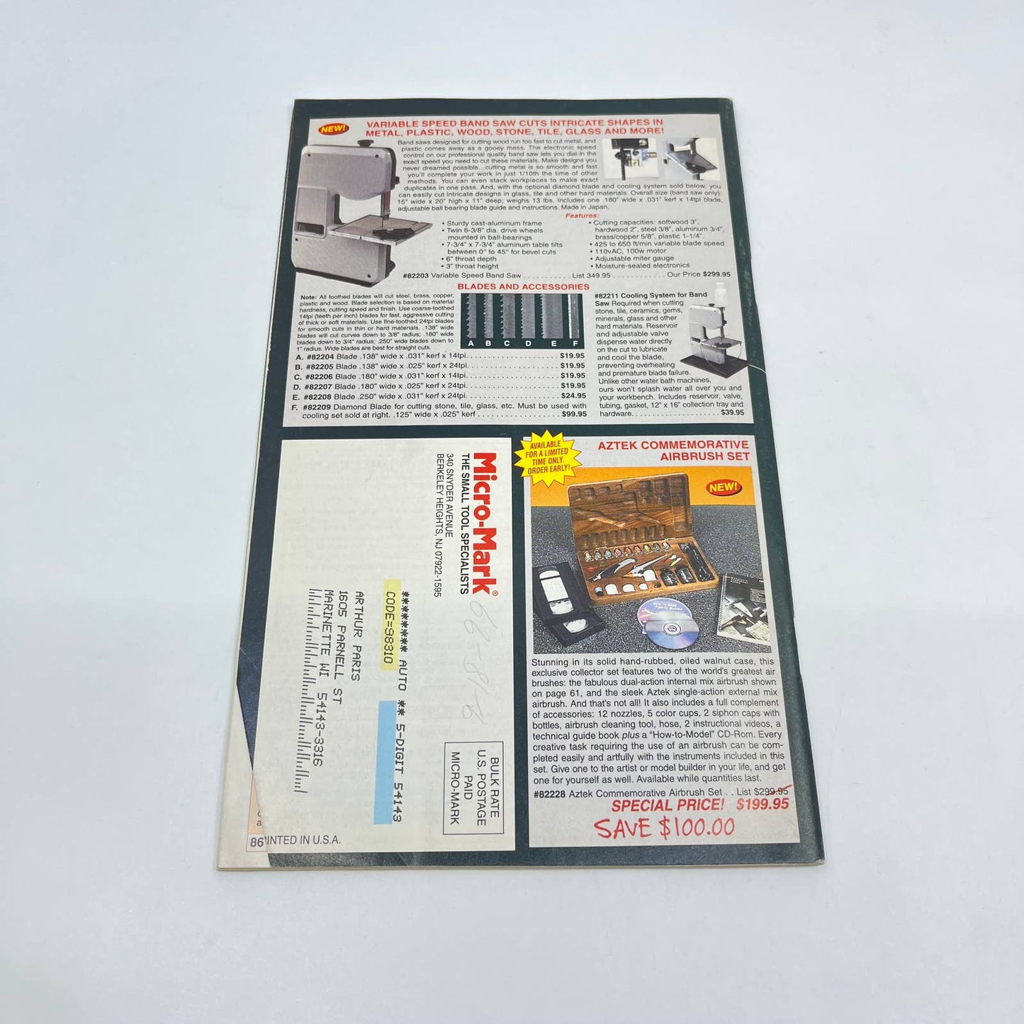 1999 Micro-Mark Small Tool Catalog TF9