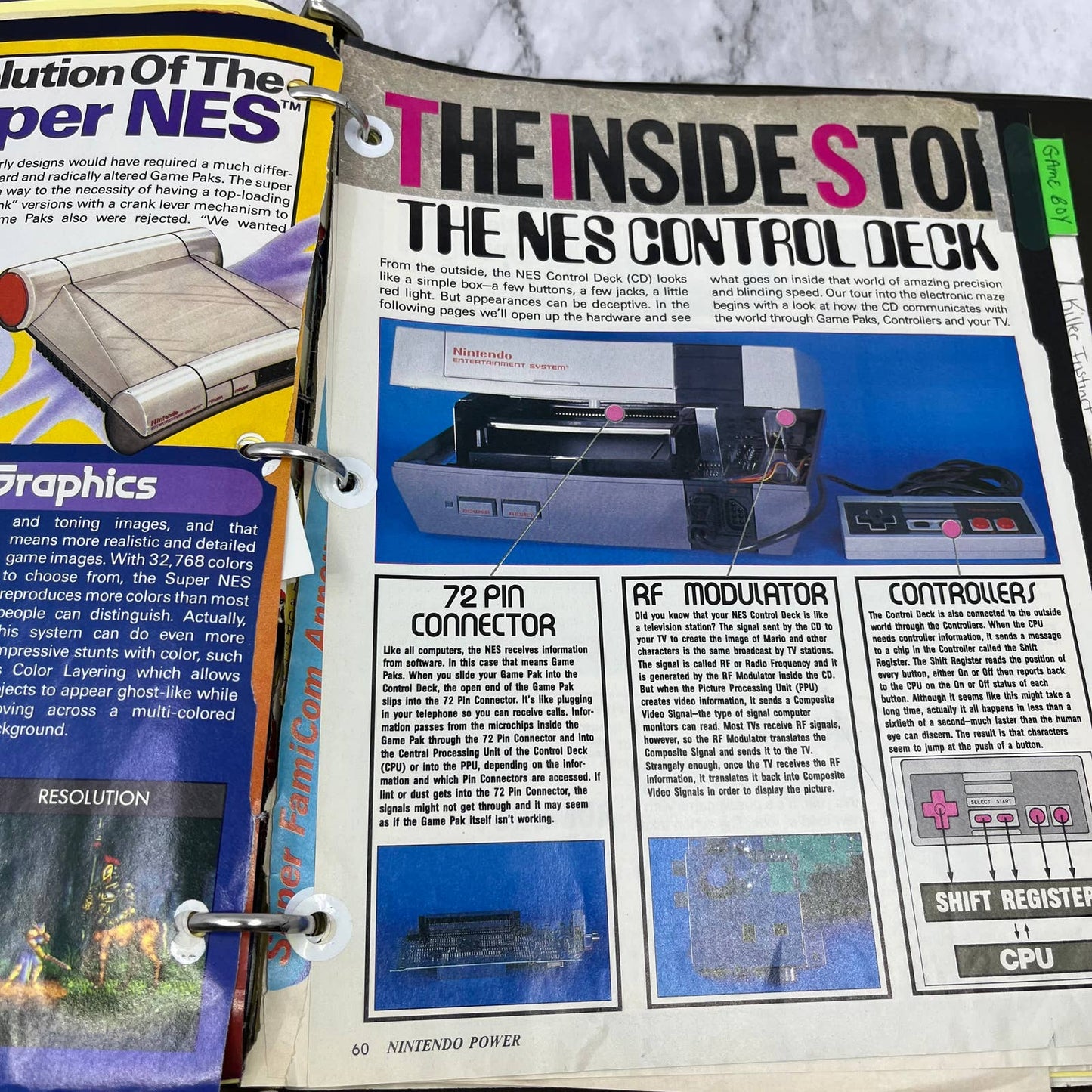 1990s NES, SNES & Gameboy Maps, Articles From Nintendo Power Magazine TJ6-2