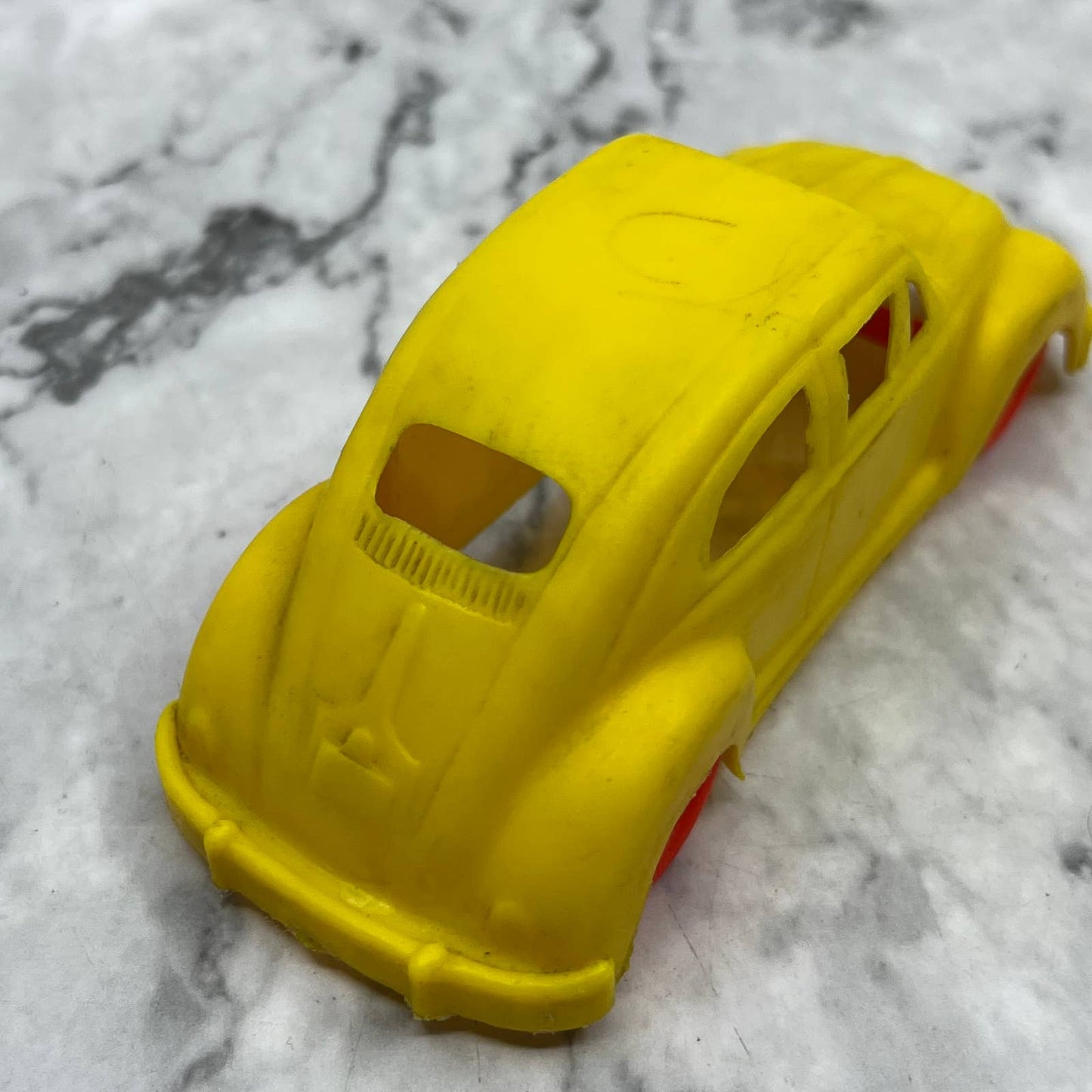 1950s VW Volkswagen Beetle Plastic Car Toy 4.5" TJ9