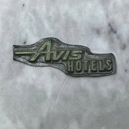 Vintage Printing Letterpress Printers Block Plate Avis Hotels SE835