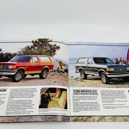 1987 Ford Bronco Car Brochure Catalog Engle Ford Millersburg PA BA1