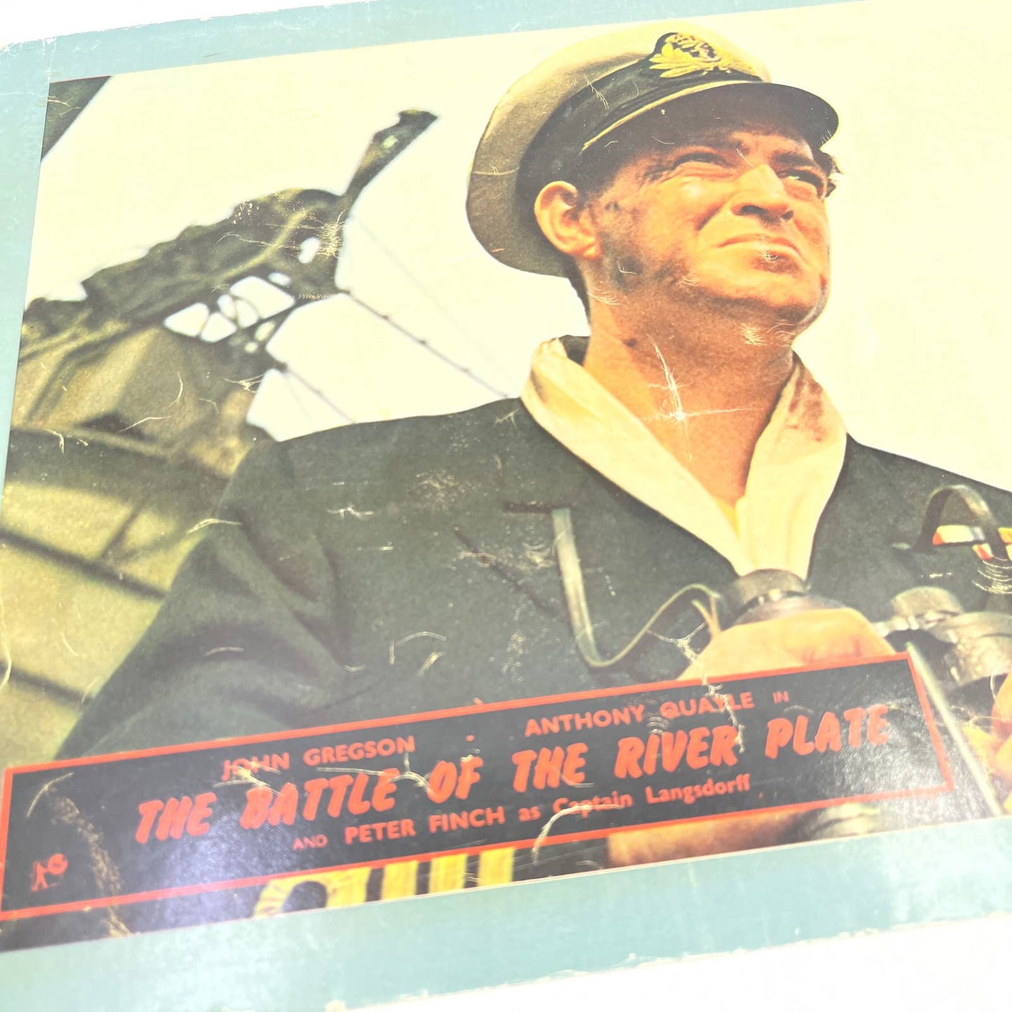 The Battle of The River Plate Peter Finch John Gregson Quayle Lobby Card FL4