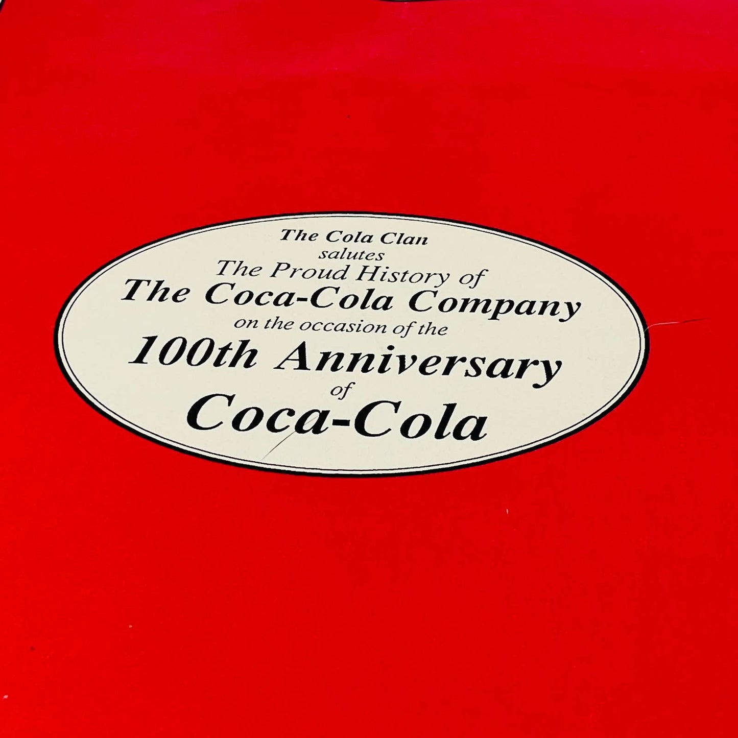 1986 THE COLA CLAN Coca Cola 100th Anniversary Calendar Kutztown PA C4