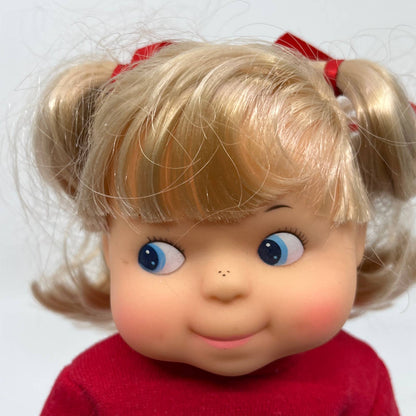 1980s Kool-Aid Kid Vintage Blonde Blue Eye Girl Doll 11" TH7