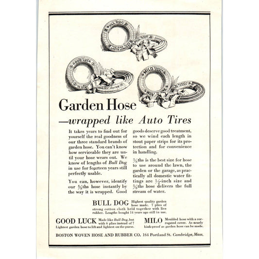 Boston Woven Hose & Rubber Co Car Tires - 1921 Original Ad TJ7-L