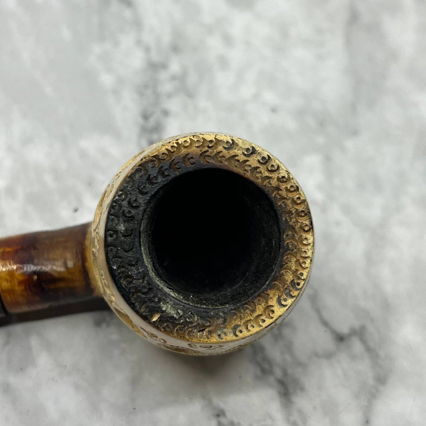 Vintage Straight Apple Lattice Block Estate Smoking Pipe TJ9-1