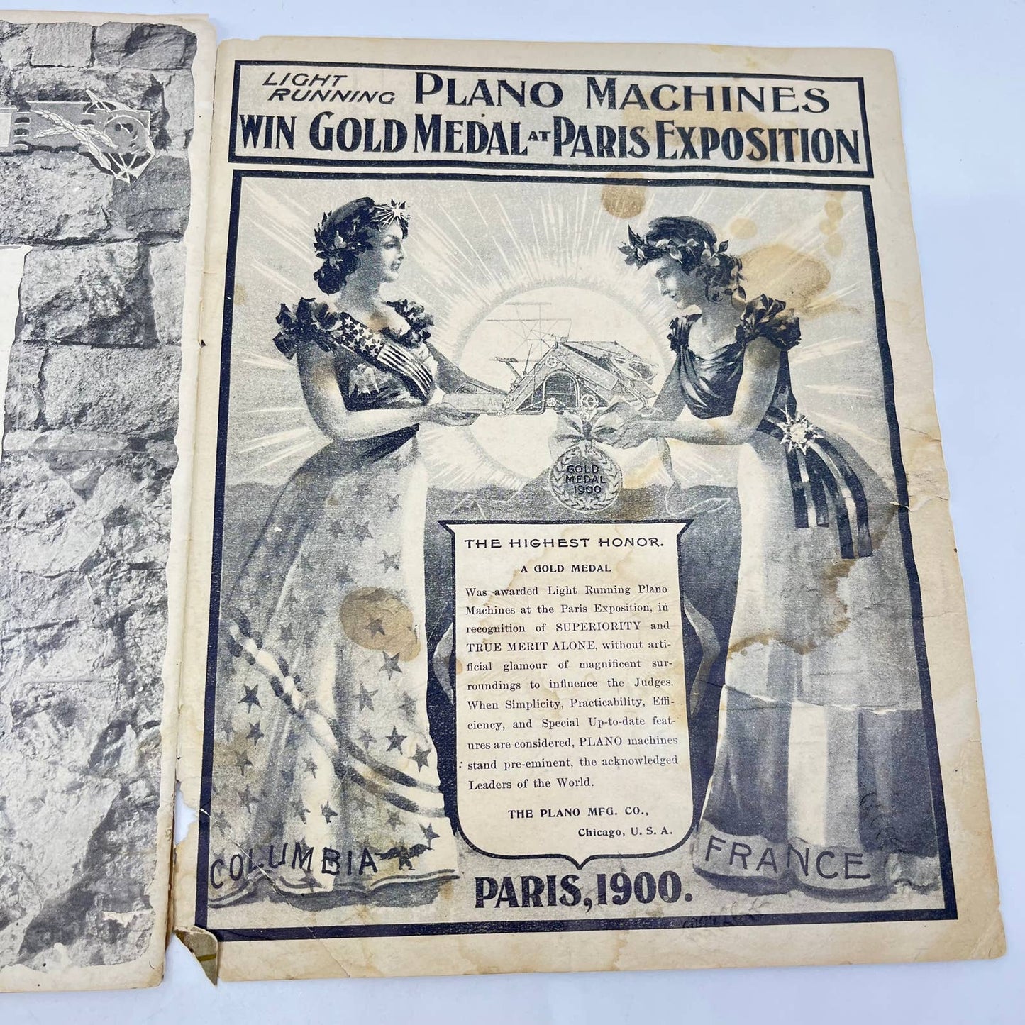RARE 1900 Plano Light Running Harvesting Machinery Catalog Chicago TF7