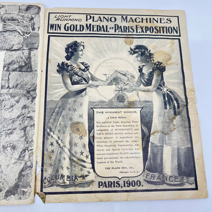 RARE 1900 Plano Light Running Harvesting Machinery Catalog Chicago TF7