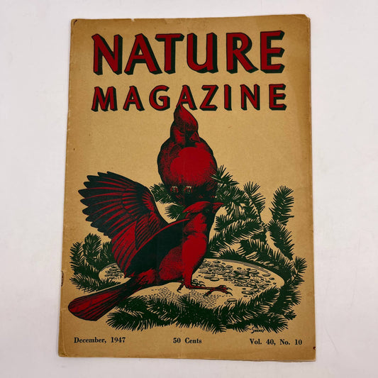 Nature Magazine Dec 1947- Cardinals Frederic Sweney The Everglades TC1