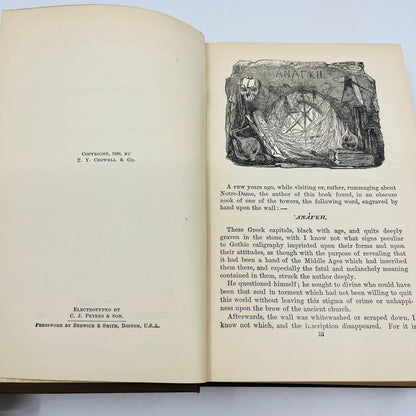 1888 Notre-Dame De Paris Victor Hugo English Isabel Hapgood T.Y. Crowell BA4