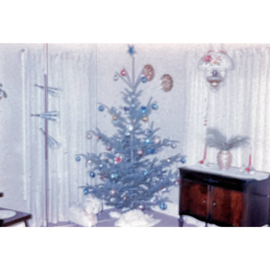 1965 Original Color Slide Christmas Tree Set of 3 2x2 TK2-S4-29