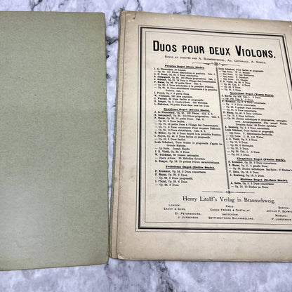 Pleyel 6 Petits Duos Pour Deux Violons 1905 Violin Sheet Music TK2-SM2
