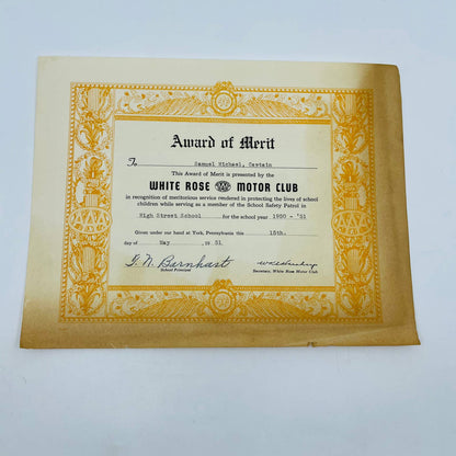 1950s Award Merit Lot of 3 Samuel Michael Hanover York County PA D2