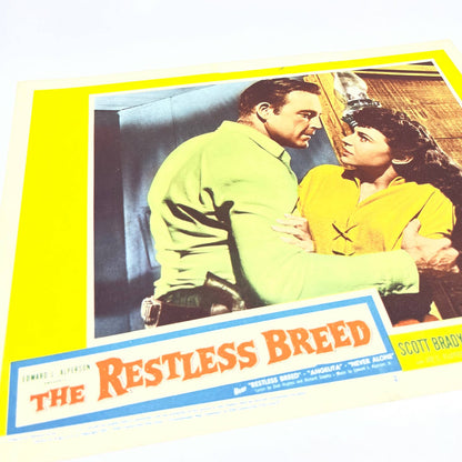 1957 The Restless Breed Scott Brady Anne Bancroft Jim Davis Lobby Card FL4