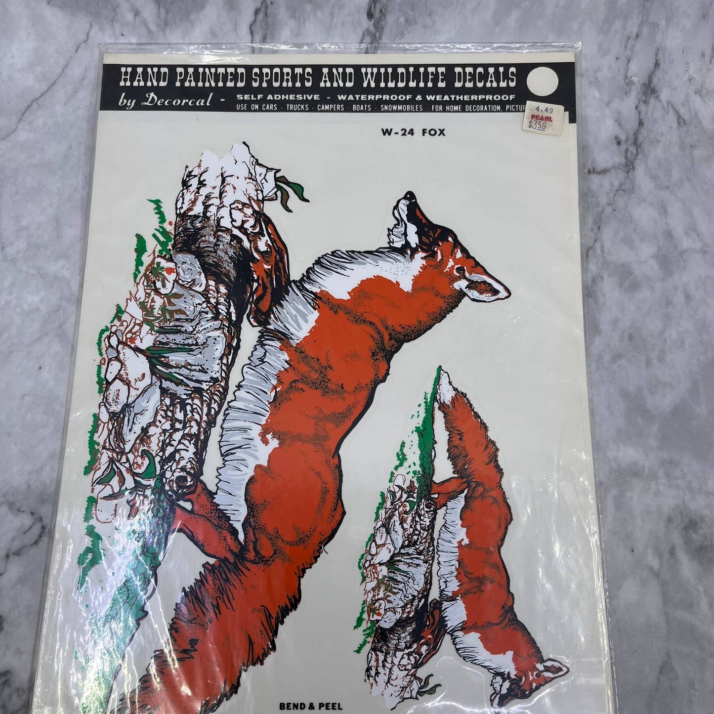 1979 NEW NOS Decorcal Sports & Wildlife Decal W-24 Fox FL5
