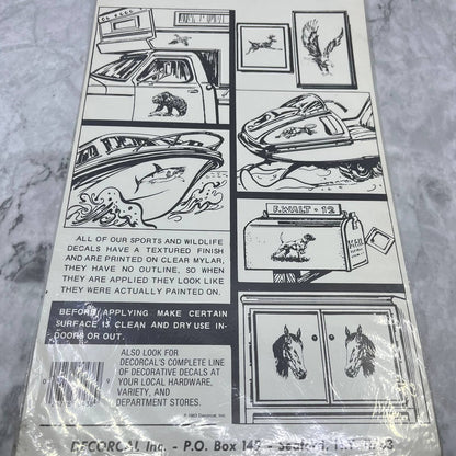 1981 NEW NOS Decorcal Sports & Wildlife Decal W-15 Pointer Hunting Dog FL5