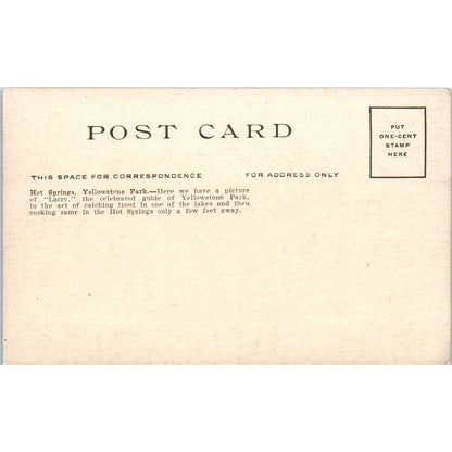 Hot Springs at Yellowstone National Park c1910 Original Postcard TK1-25