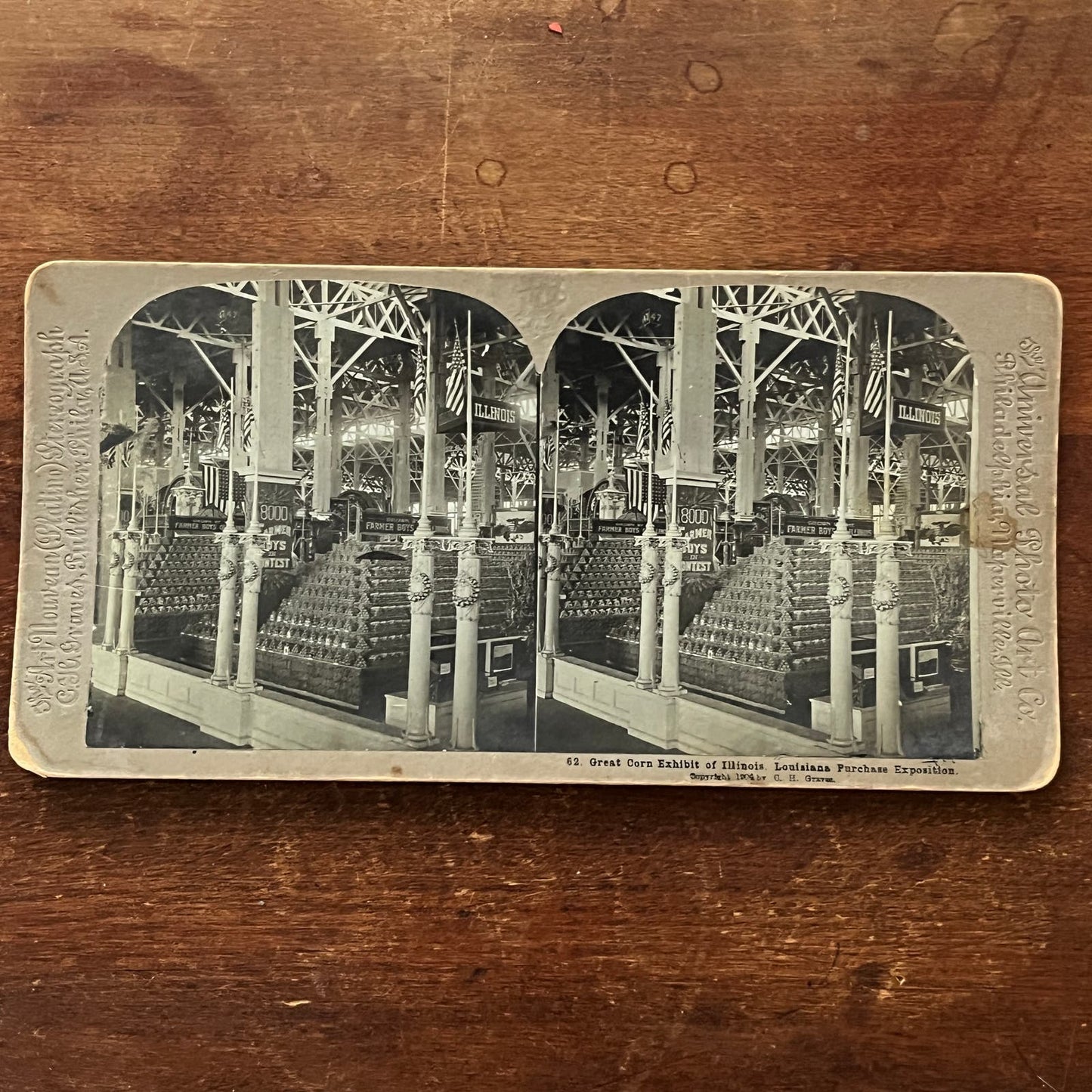 Great Corn Exhibit of IL - Louisiana Purchase Exposition 1904 Stereoview TJ9-V1