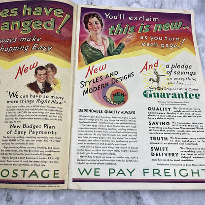 Original 1930 Montgomery Ward Spring & Summer Catalog 551 Pages St. Paul MN TJ5