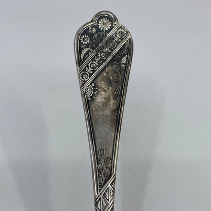 WM ROGERS & Son AA SILVERPLATE Bird of Paradise Floral  Cake & Pie Server 8” SE1