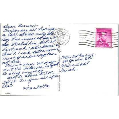 Giant Potato in Truck Humor 1963 Original Postcard PB1