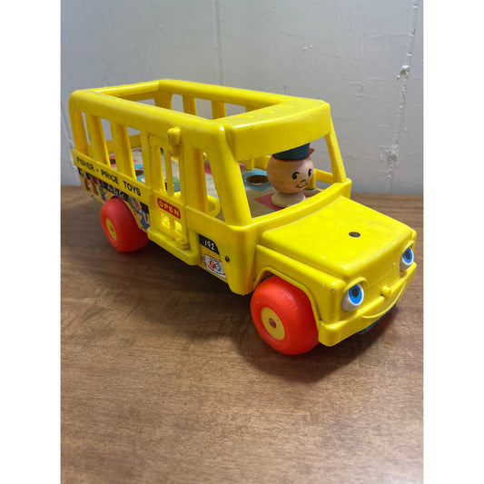 Vintage 1965 Fisher Price School Bus TG8