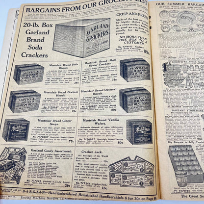 RARE Sears 1912 July-August Bargain Supplement Catalog Sears Roebuck TF7