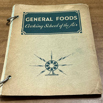 1930s General Foods Cooking School Of The Air Frances Lee Barton Clipped Recipes TH4