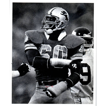 1980 Original Press Photo Football NFL Detroit Lions Al Bubba Baker 8x10" TK2-FP